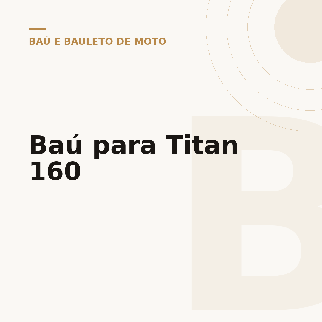 Baú para Titan 160