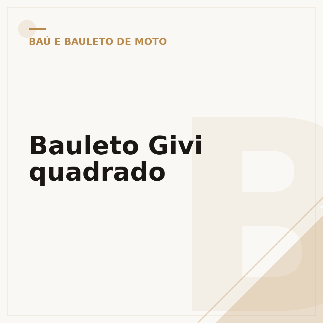 Bauleto Givi quadrado