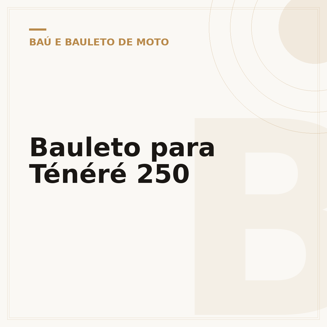 Bauleto para Ténéré 250