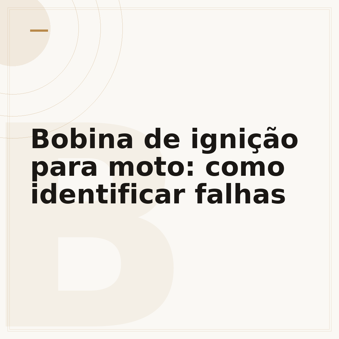 Bobina de ignição para moto: como identificar falhas