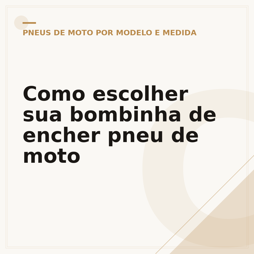 Como escolher sua bombinha de encher pneu de moto