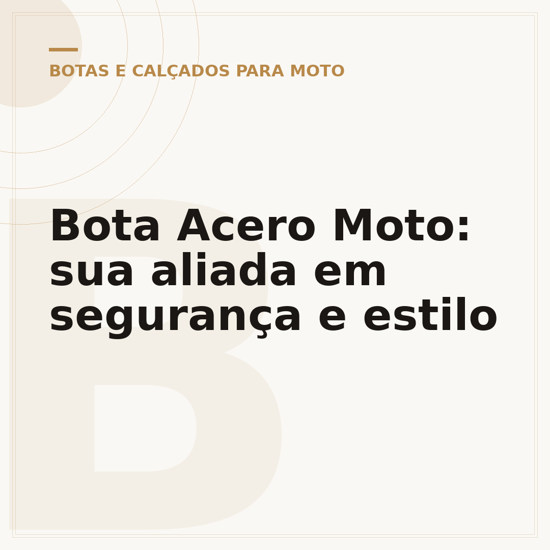Bota Acero Moto: sua aliada em segurança e estilo