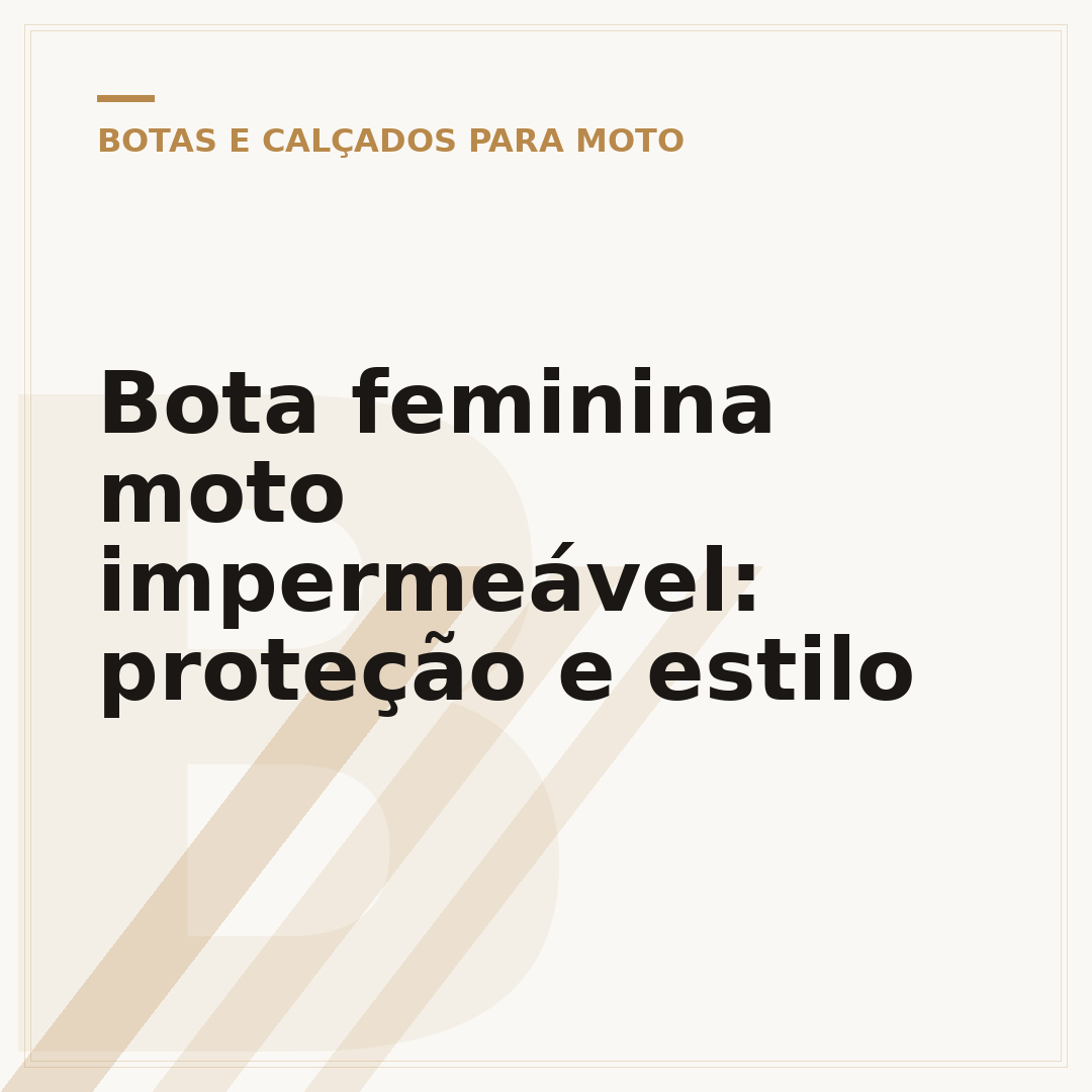 Bota feminina moto impermeável: proteção e estilo