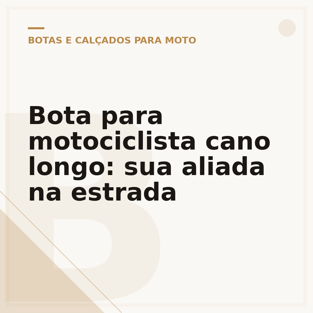 Bota para motociclista cano longo: sua aliada na estrada
