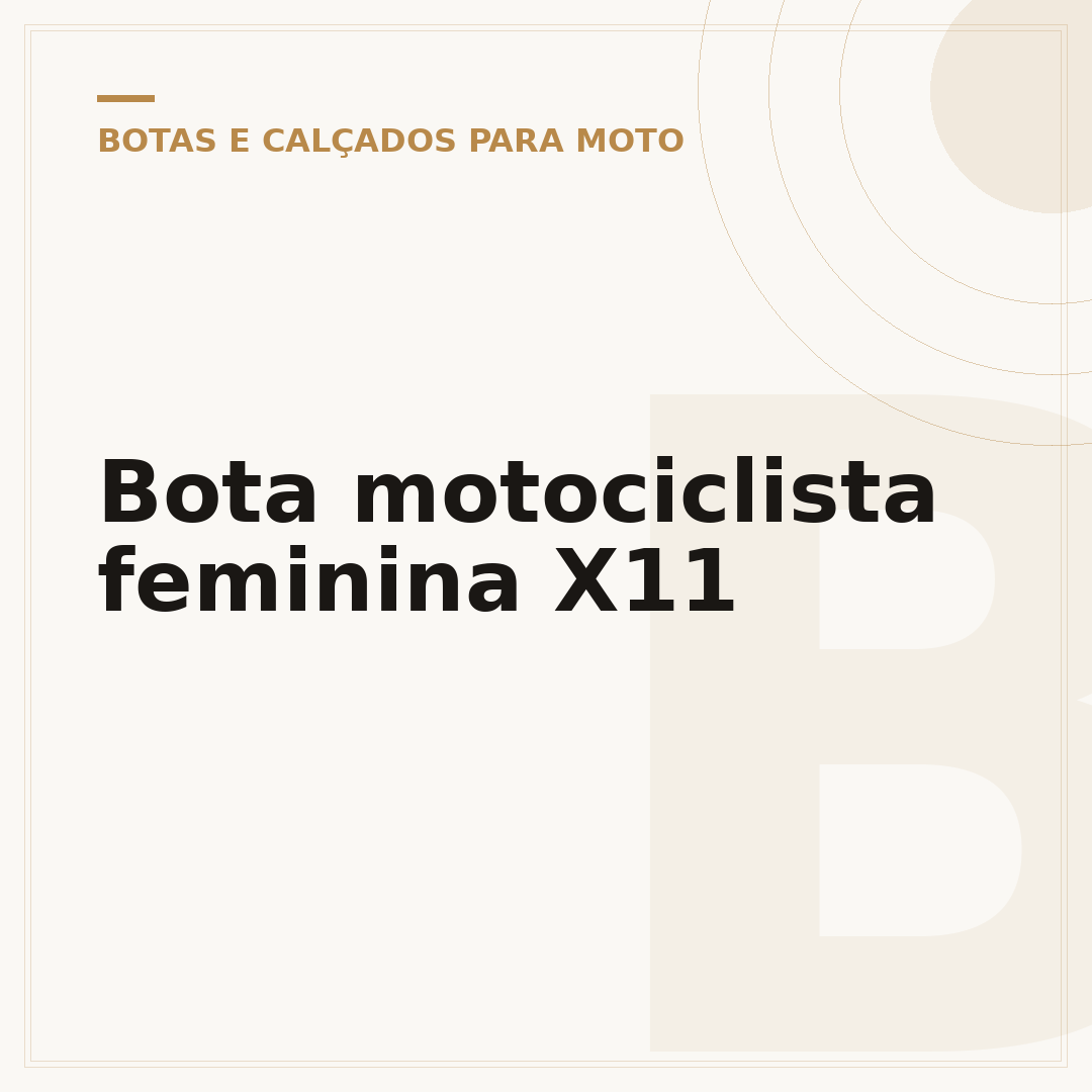 Bota motociclista feminina X11