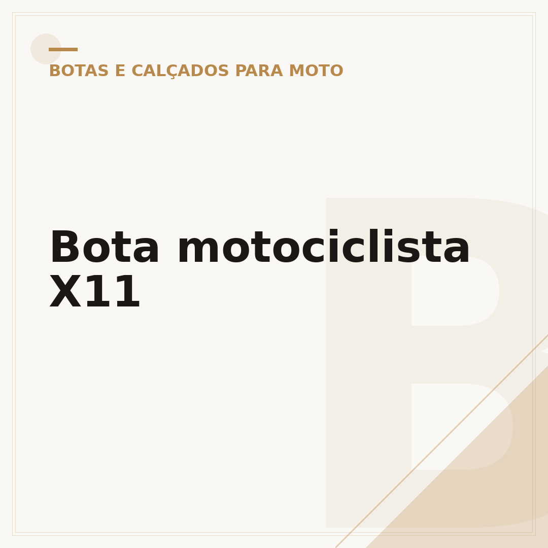 Bota motociclista X11