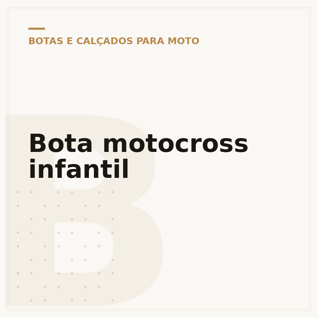 Bota motocross infantil