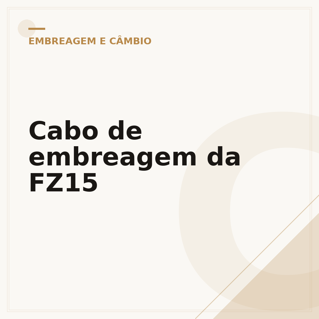 Cabo de embreagem da FZ15