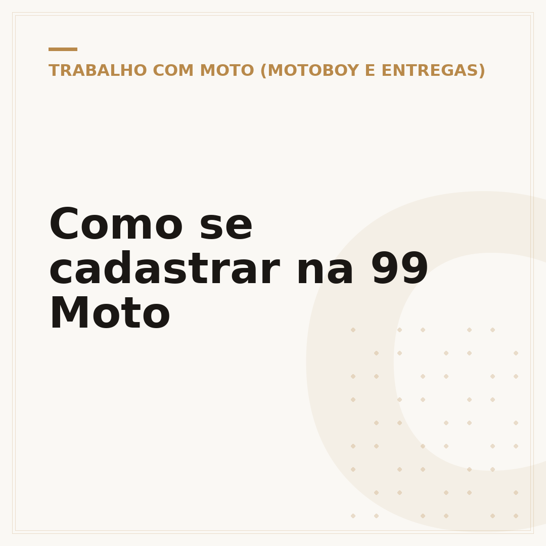 Como se cadastrar na 99 Moto