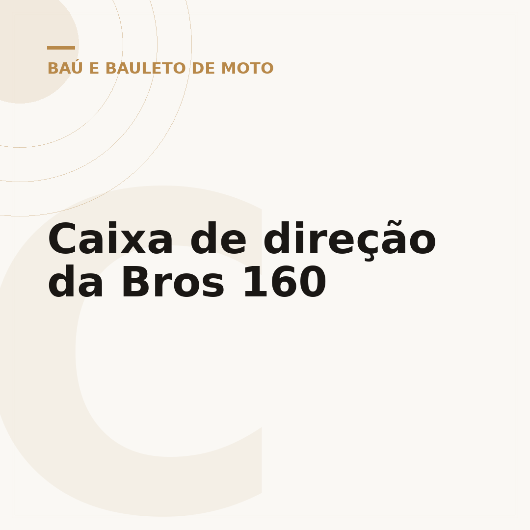 Caixa de direção da Bros 160