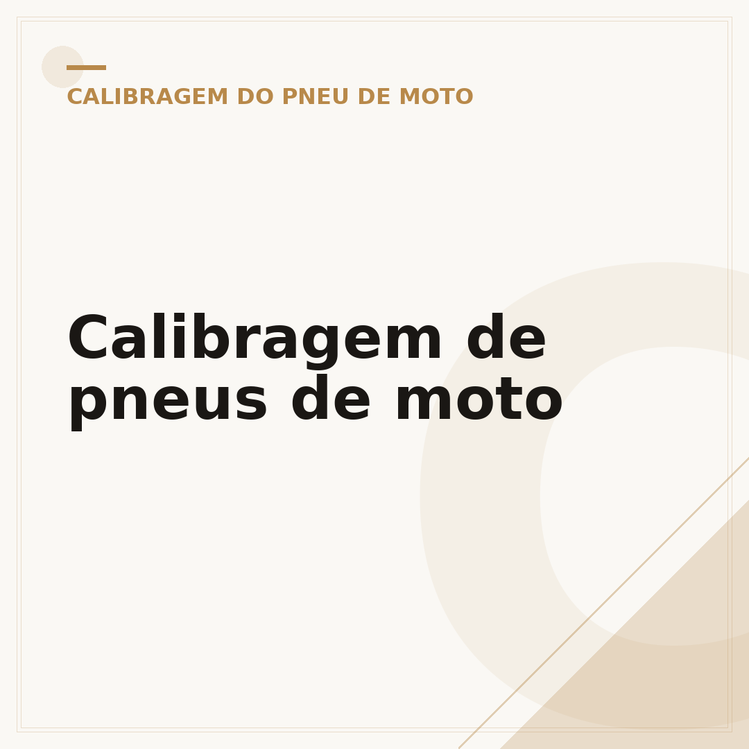 Calibragem de pneus de moto