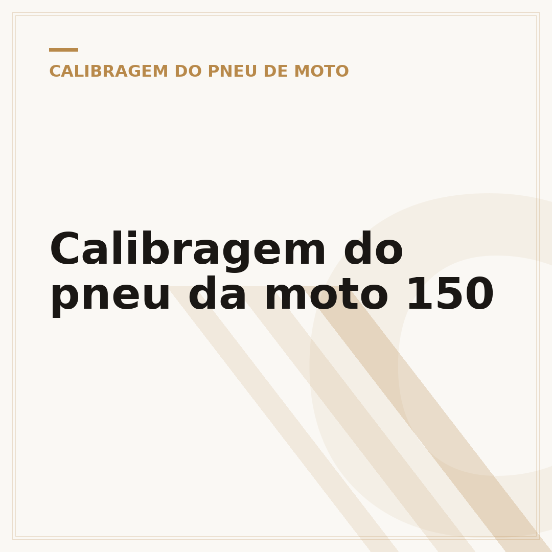 Calibragem do pneu da moto 150