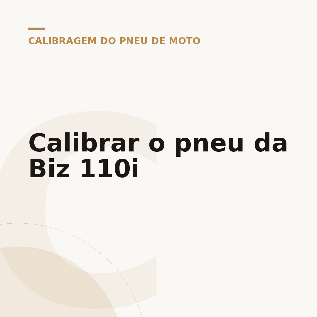 Calibrar o pneu da Biz 110i