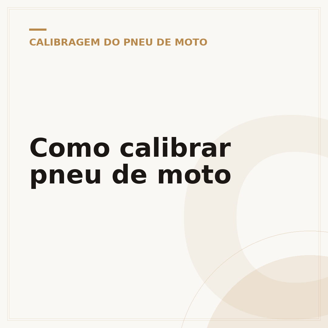 Como calibrar pneu de moto