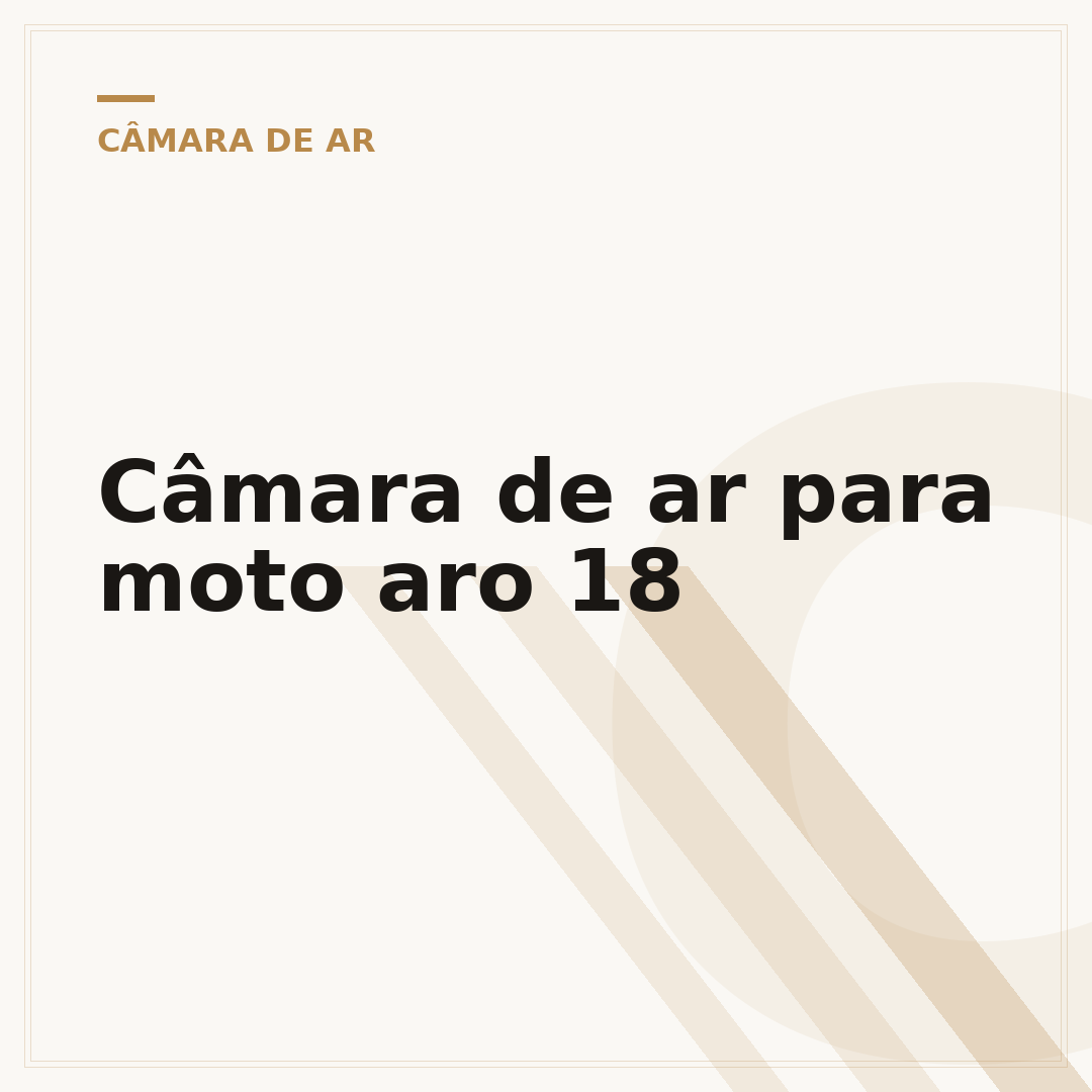 Câmara de ar para moto aro 18
