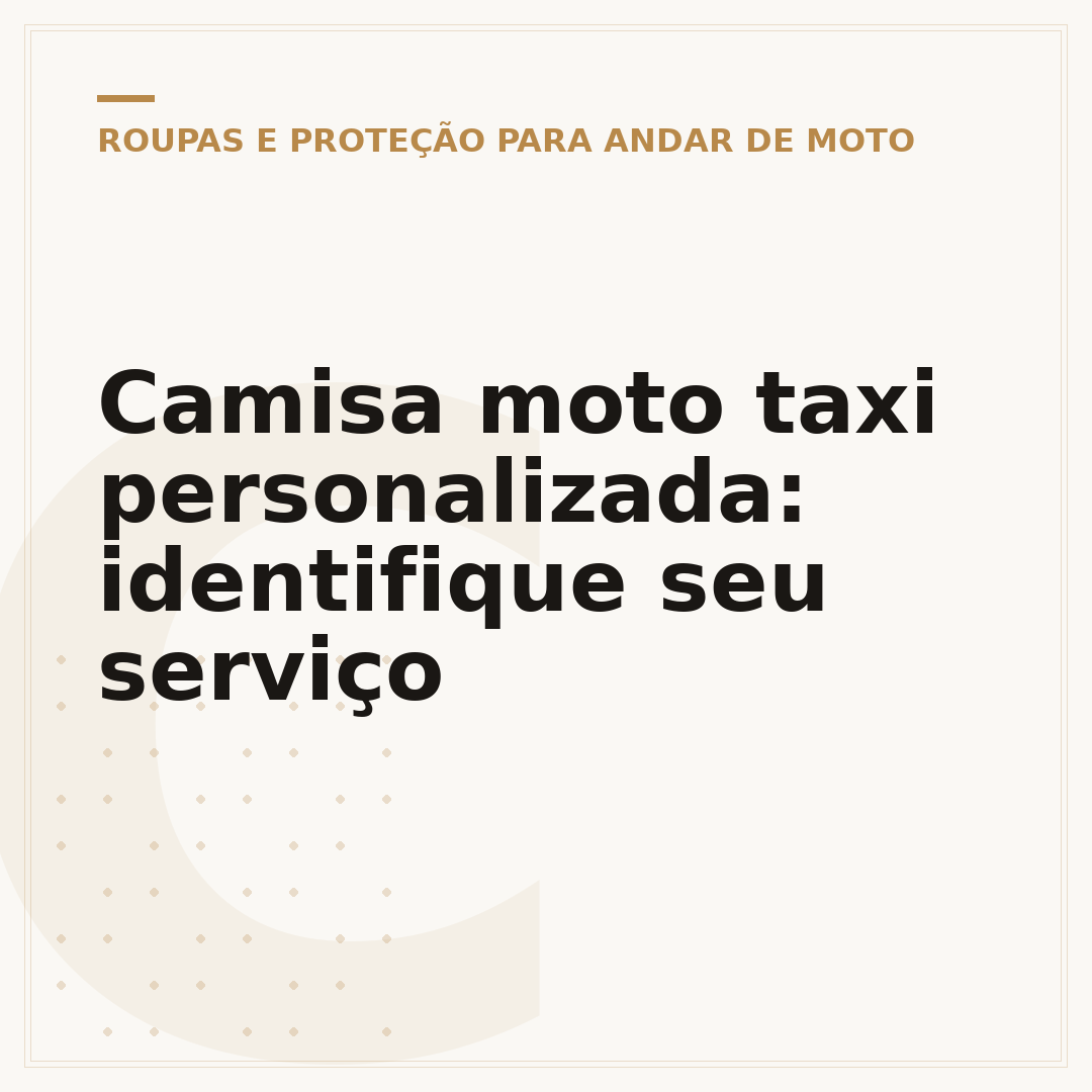 Camisa moto taxi personalizada: identifique seu serviço