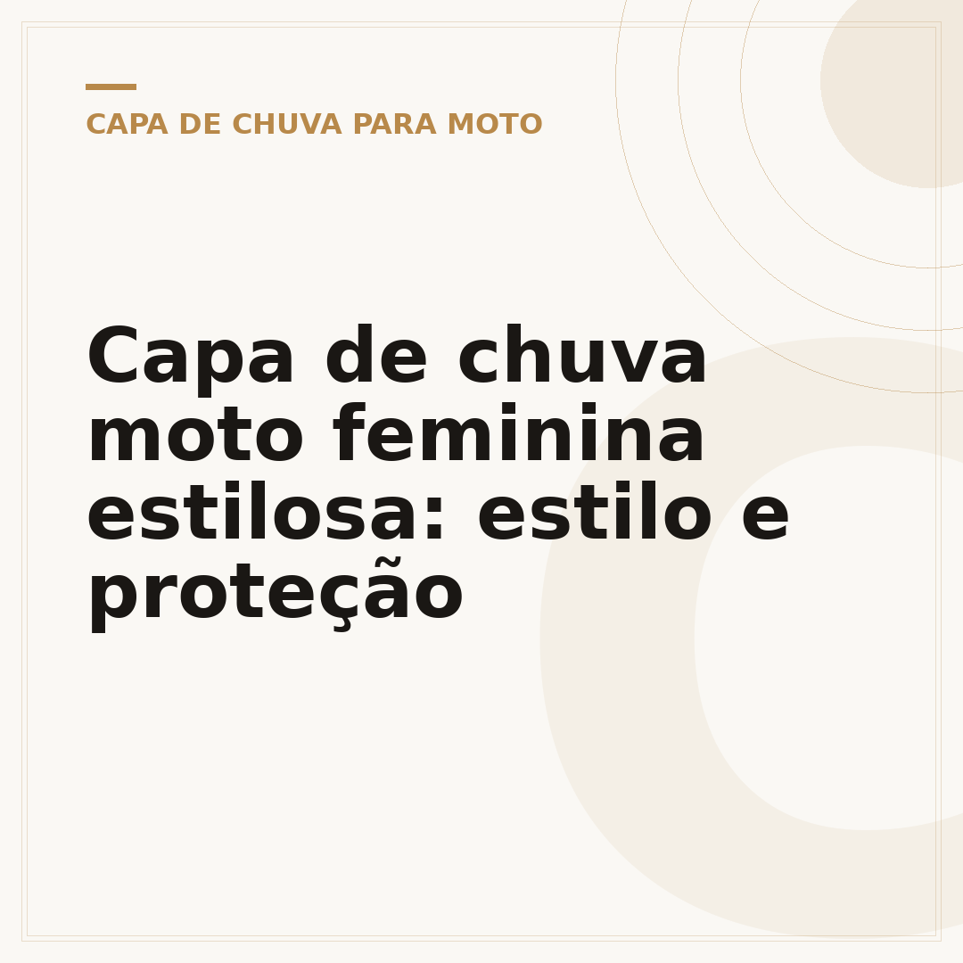 Capa de chuva moto feminina estilosa: estilo e proteção