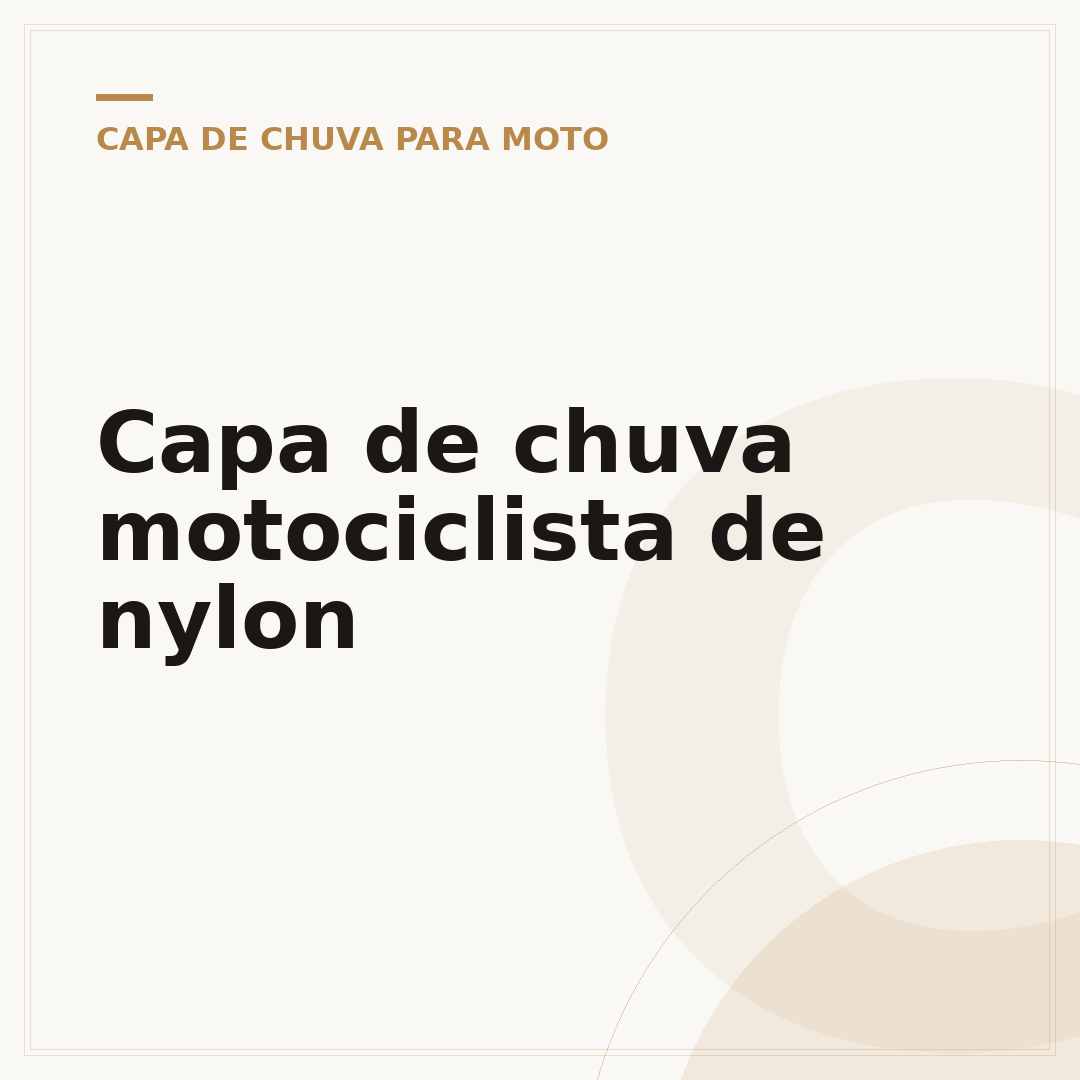 Capa de chuva motociclista de nylon