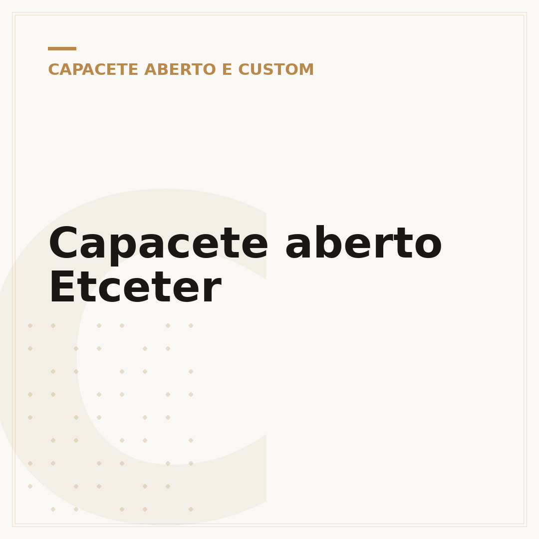 Capacete aberto Etceter