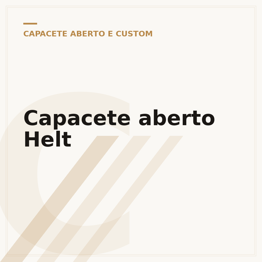 Capacete aberto Helt