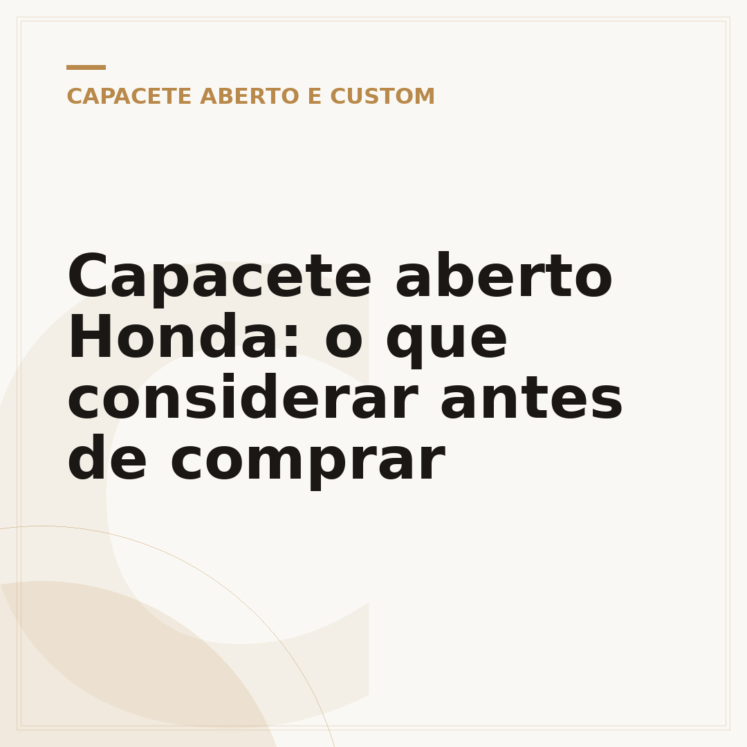 Capacete aberto Honda: o que considerar antes de comprar