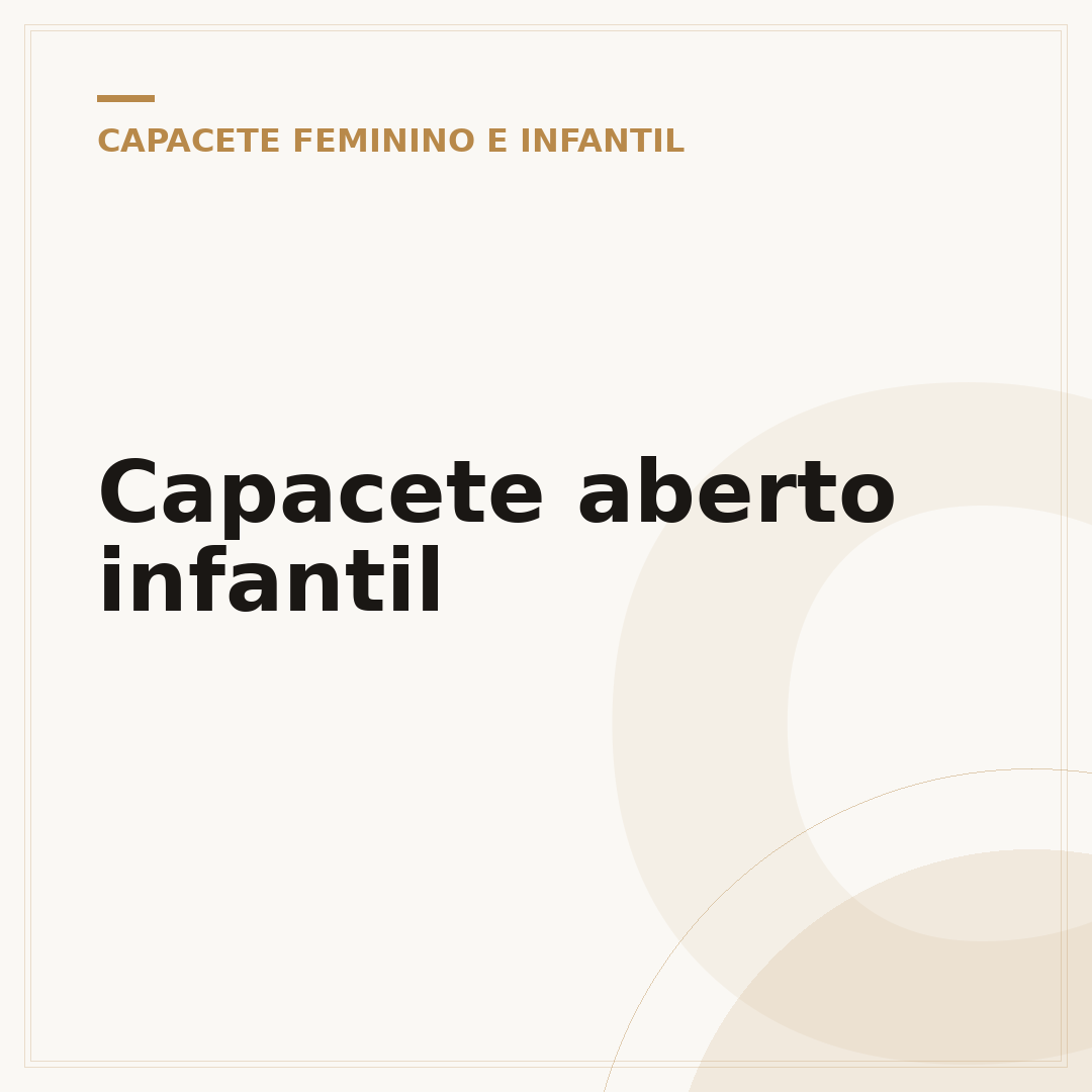 Capacete aberto infantil