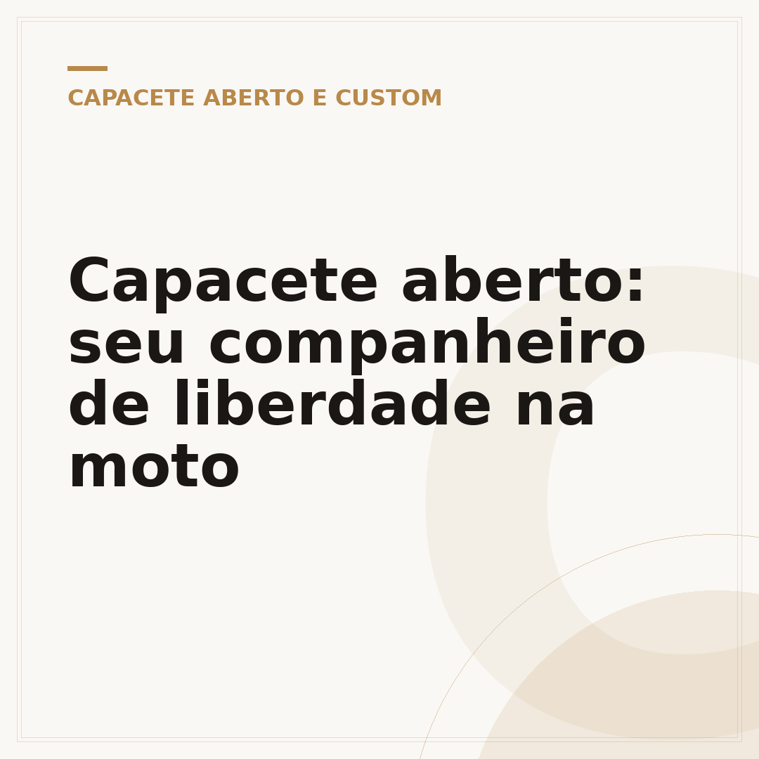 Capacete aberto: seu companheiro de liberdade na moto