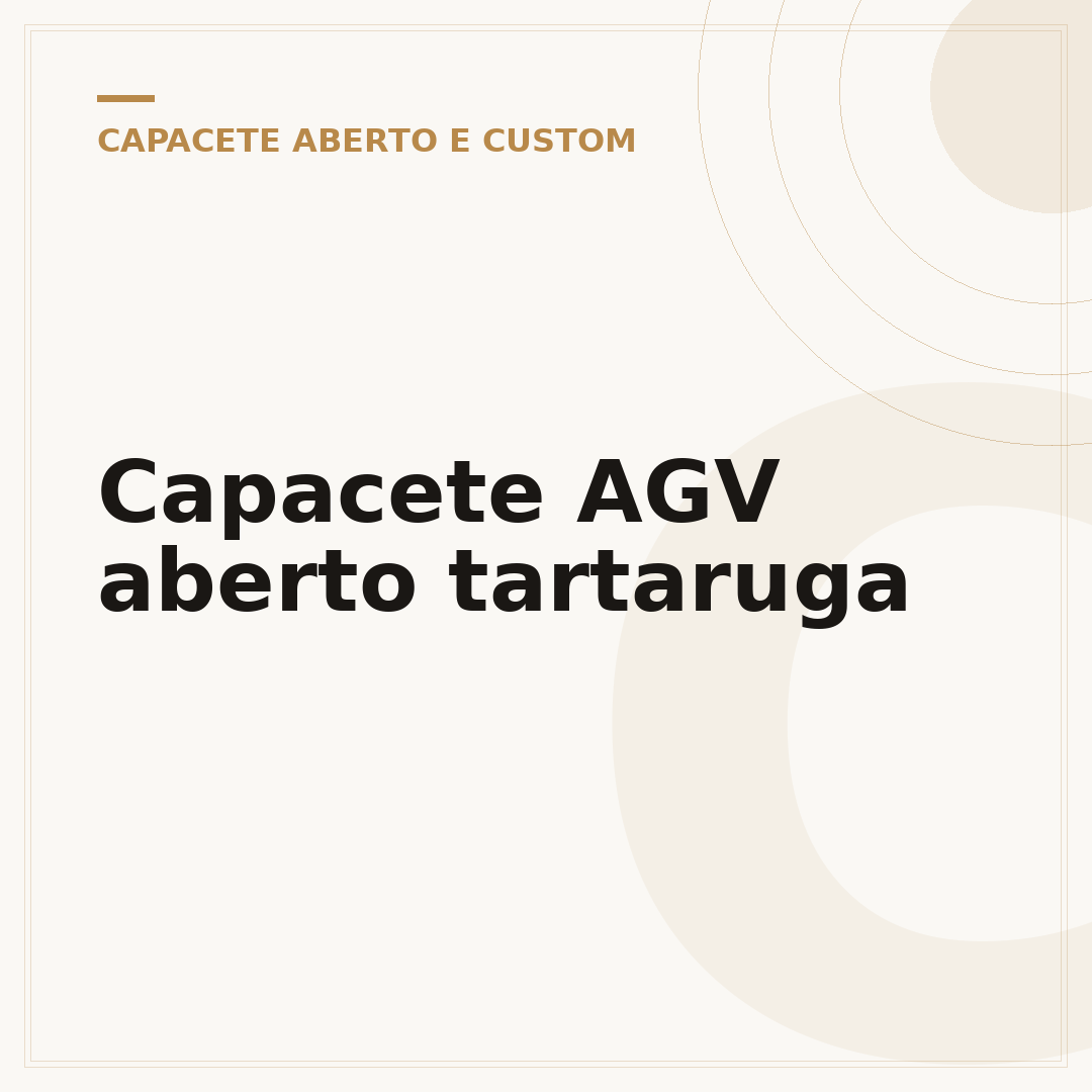 Capacete AGV aberto tartaruga