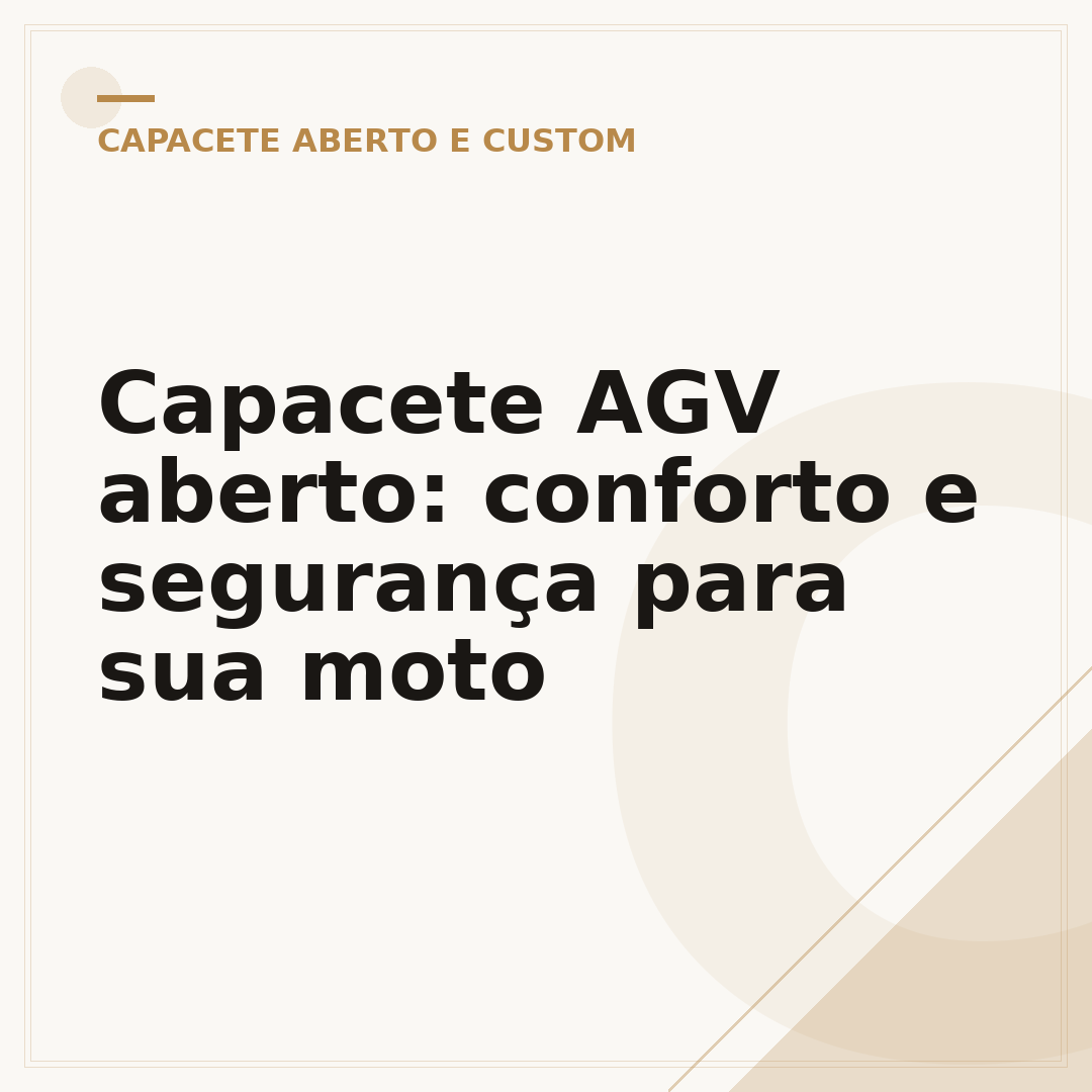 Capacete AGV aberto: conforto e segurança para sua moto
