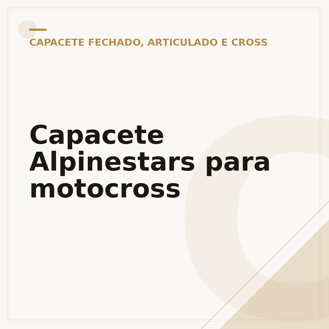 Capacete Alpinestars para motocross