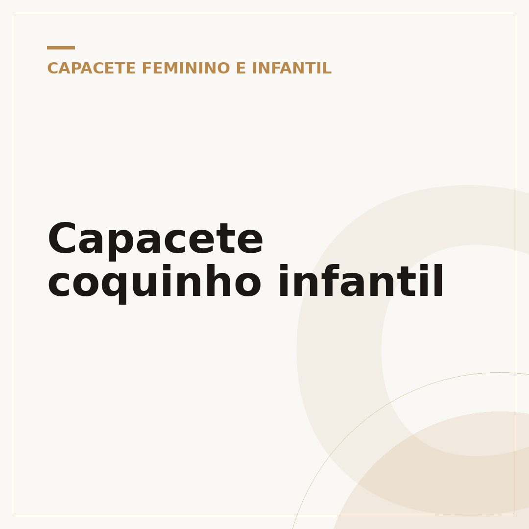Capacete coquinho infantil