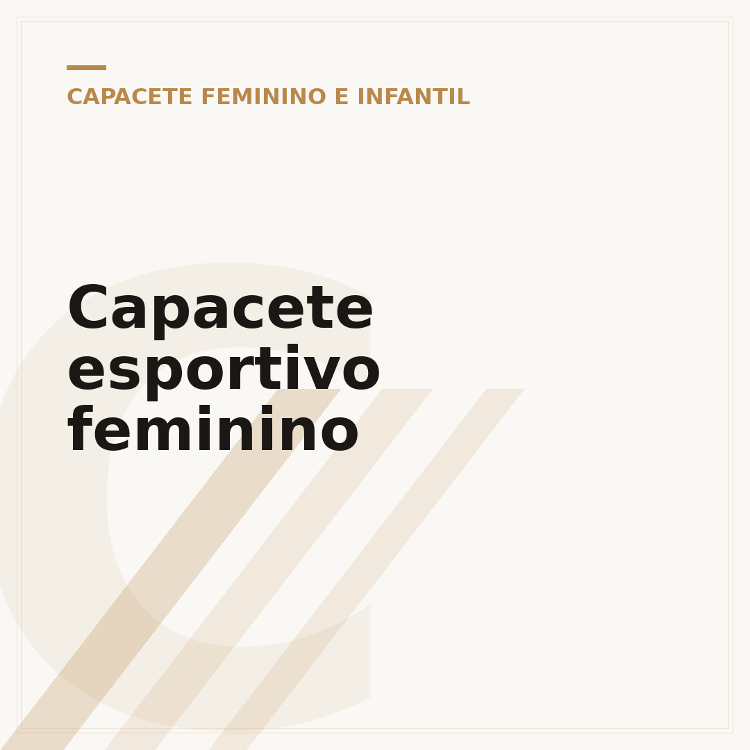 Capacete esportivo feminino