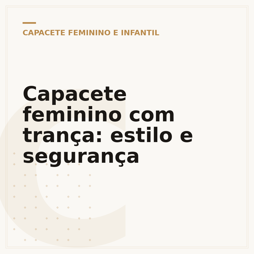 Capacete feminino com trança: estilo e segurança