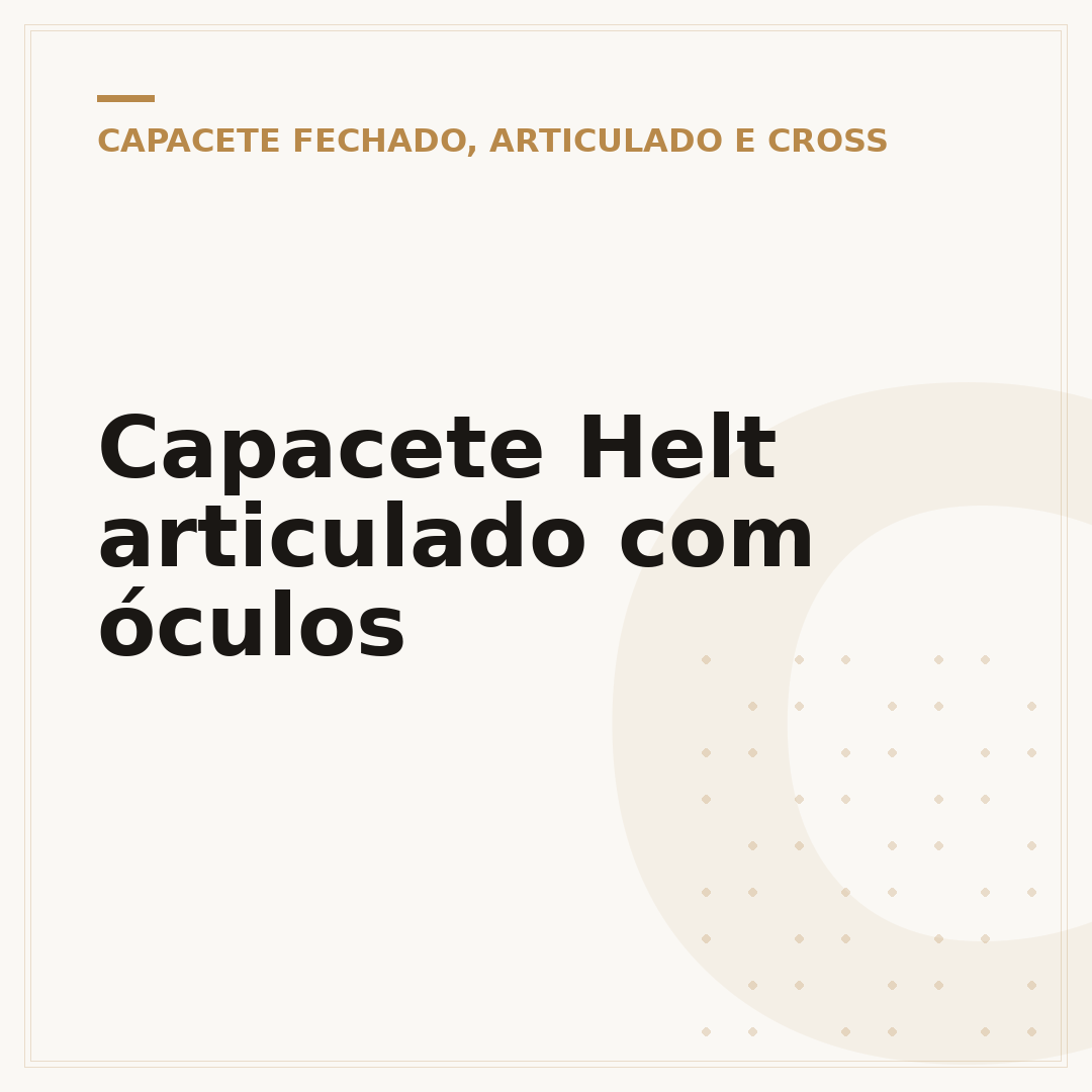 Capacete Helt articulado com óculos