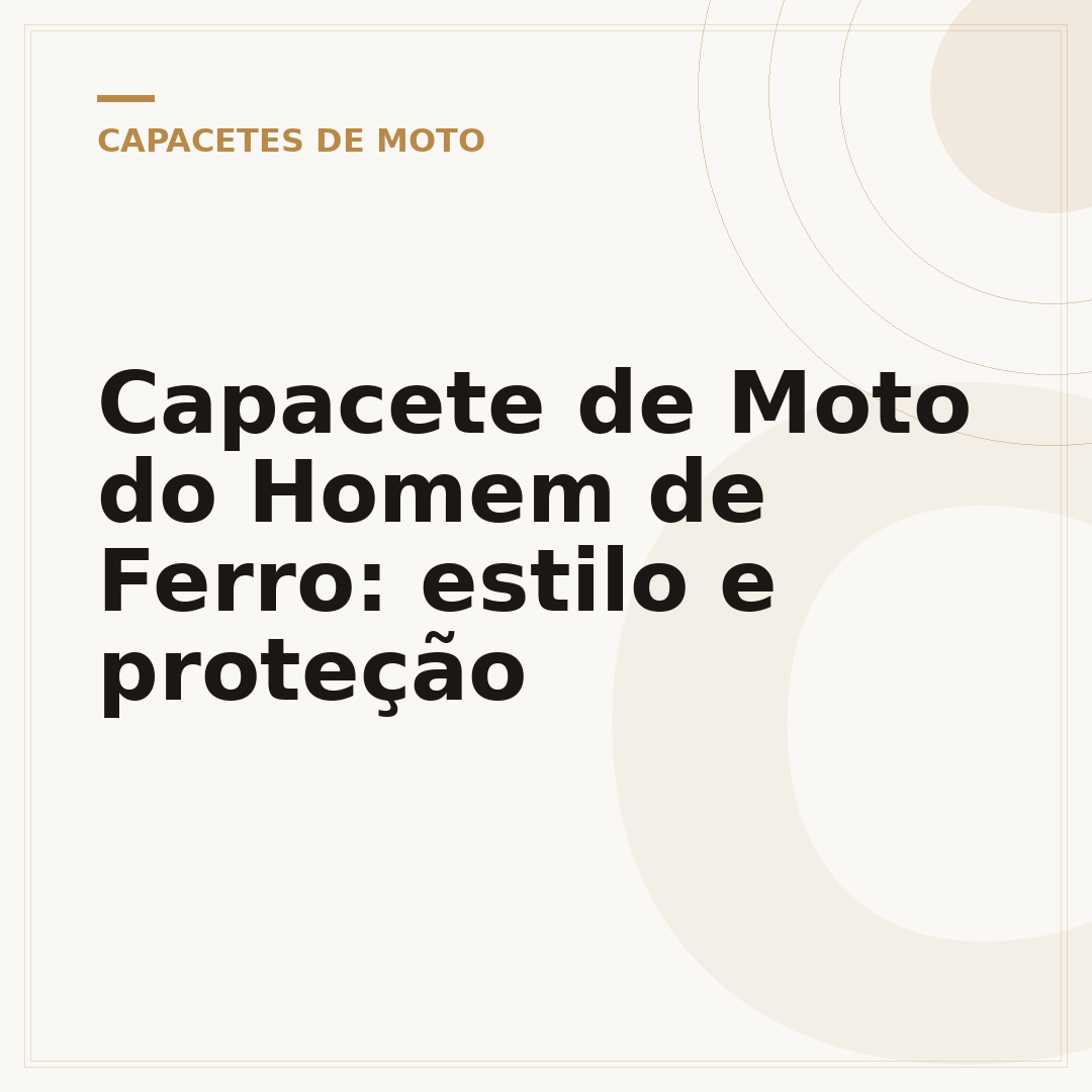 Capacete de Moto do Homem de Ferro: estilo e proteção