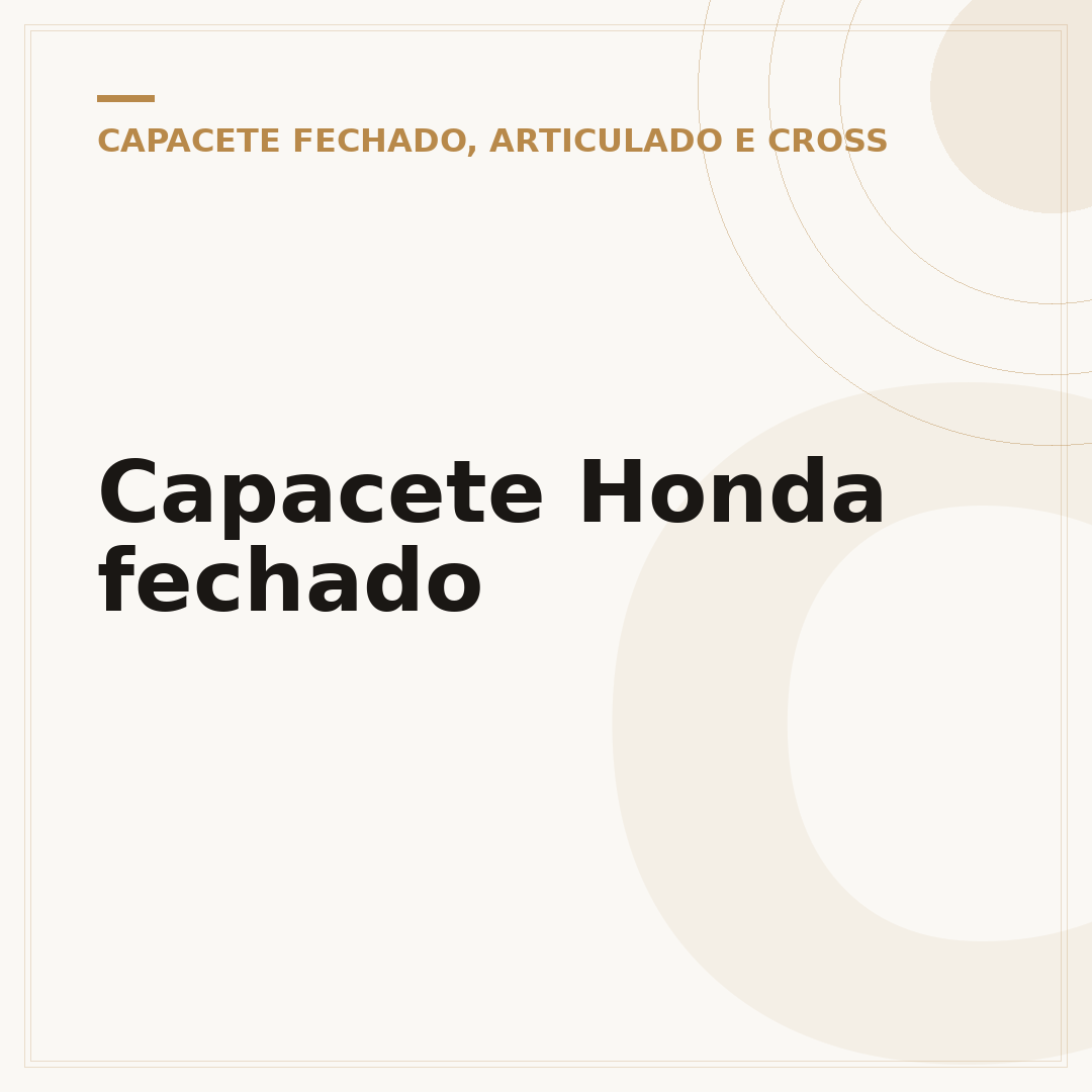 Capacete Honda fechado