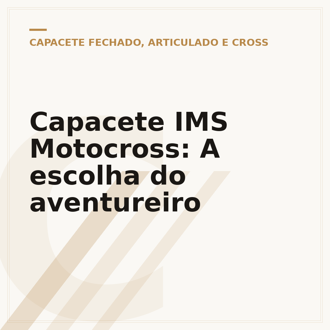 Capacete IMS Motocross: A escolha do aventureiro