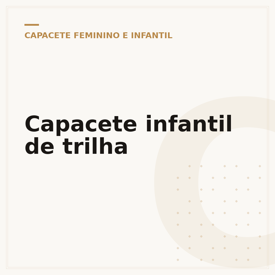 Capacete infantil de trilha