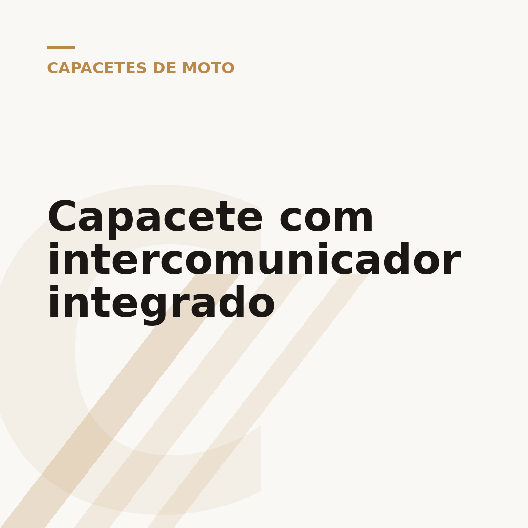 Capacete com intercomunicador integrado