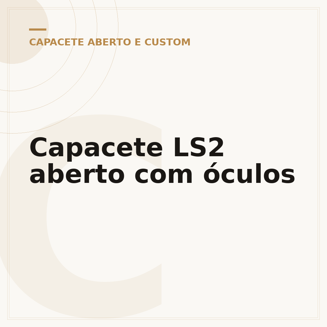 Capacete LS2 aberto com óculos