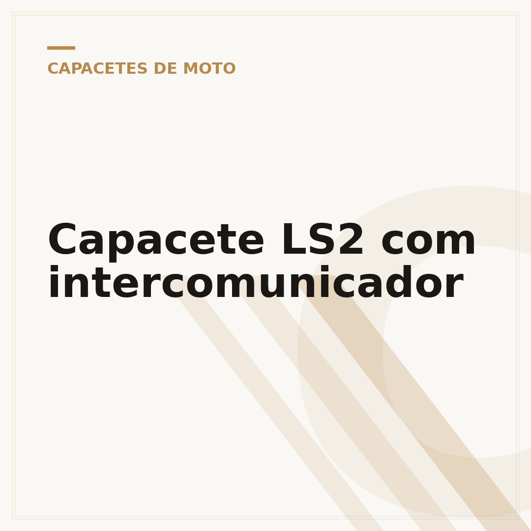 Capacete LS2 com intercomunicador