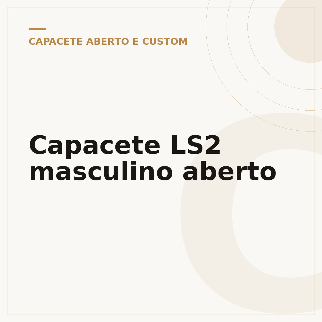 Capacete LS2 masculino aberto