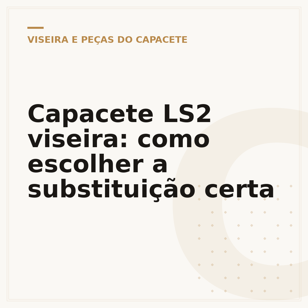 Capacete LS2 viseira: como escolher a substituição certa