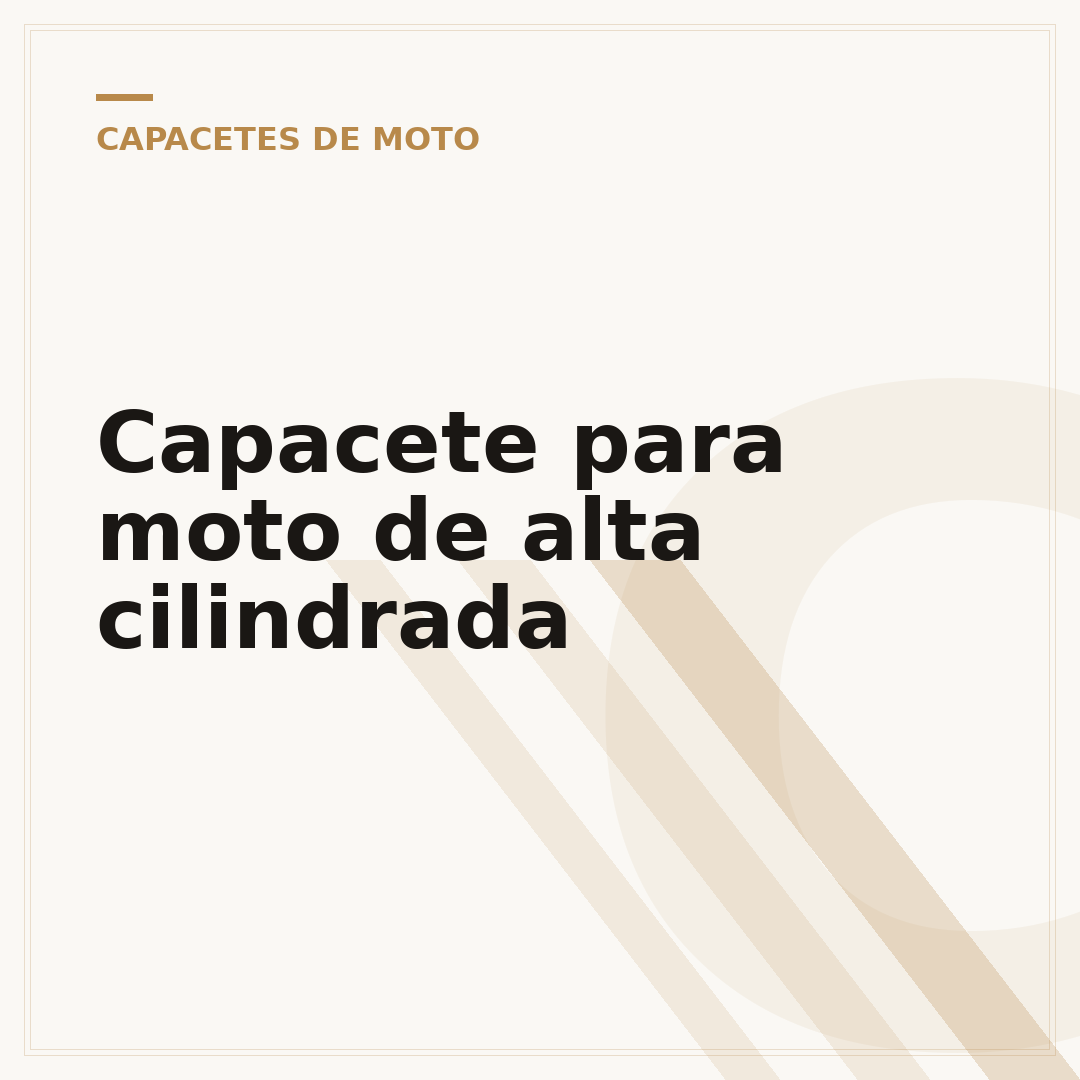 Capacete para moto de alta cilindrada