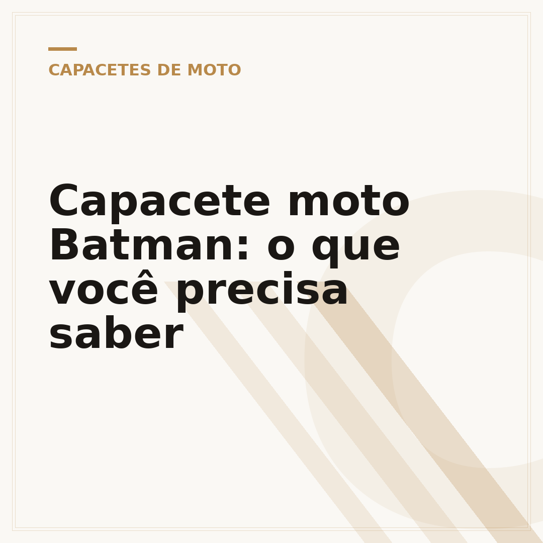 Capacete moto Batman: o que você precisa saber