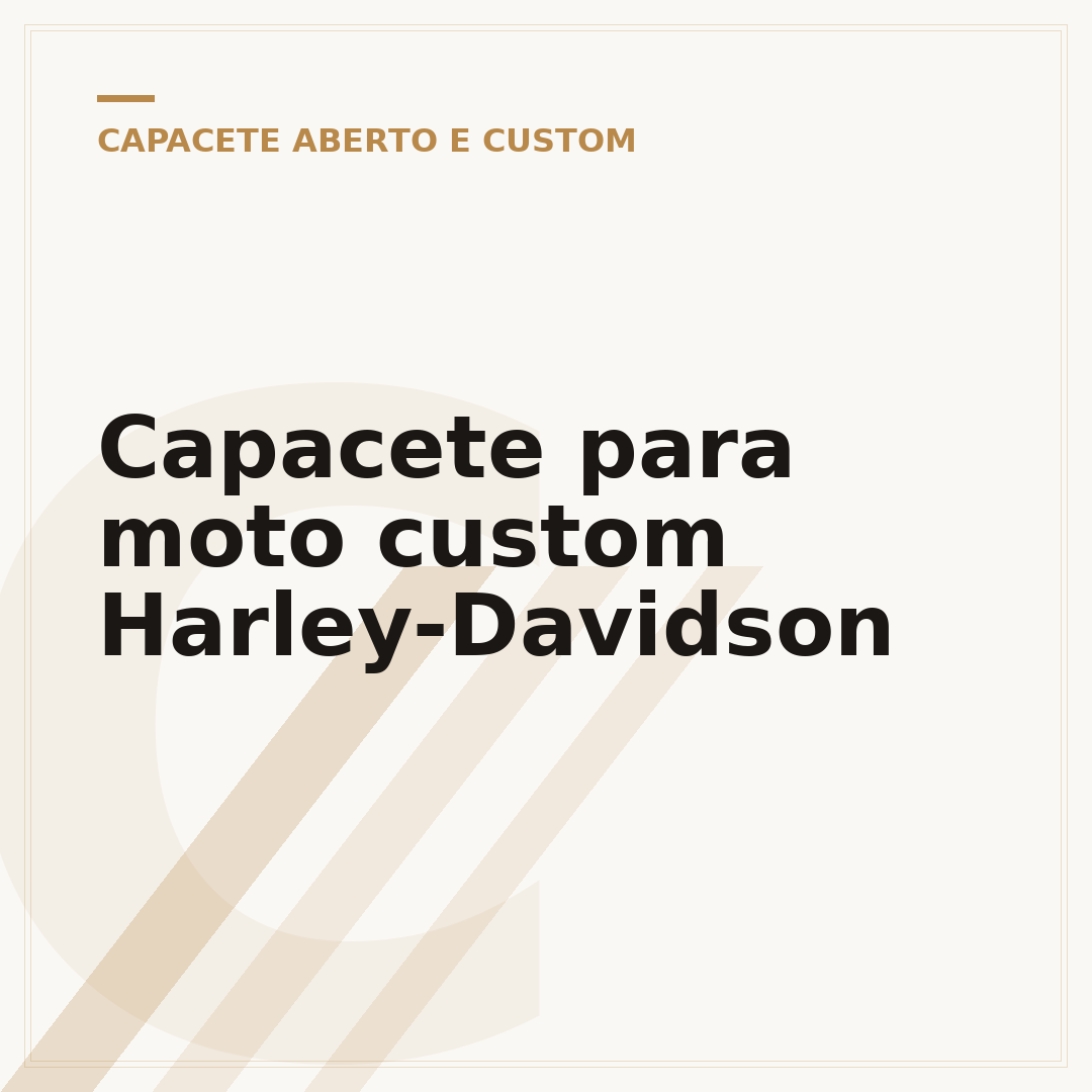 Capacete para moto custom Harley-Davidson