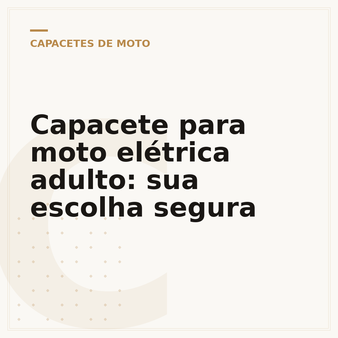Capacete para moto elétrica adulto: sua escolha segura