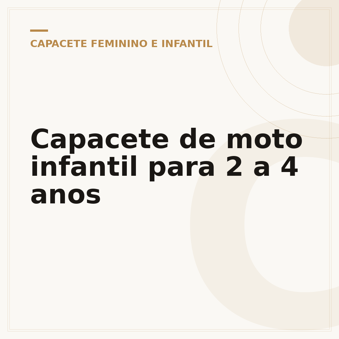 Capacete de moto infantil para 2 a 4 anos