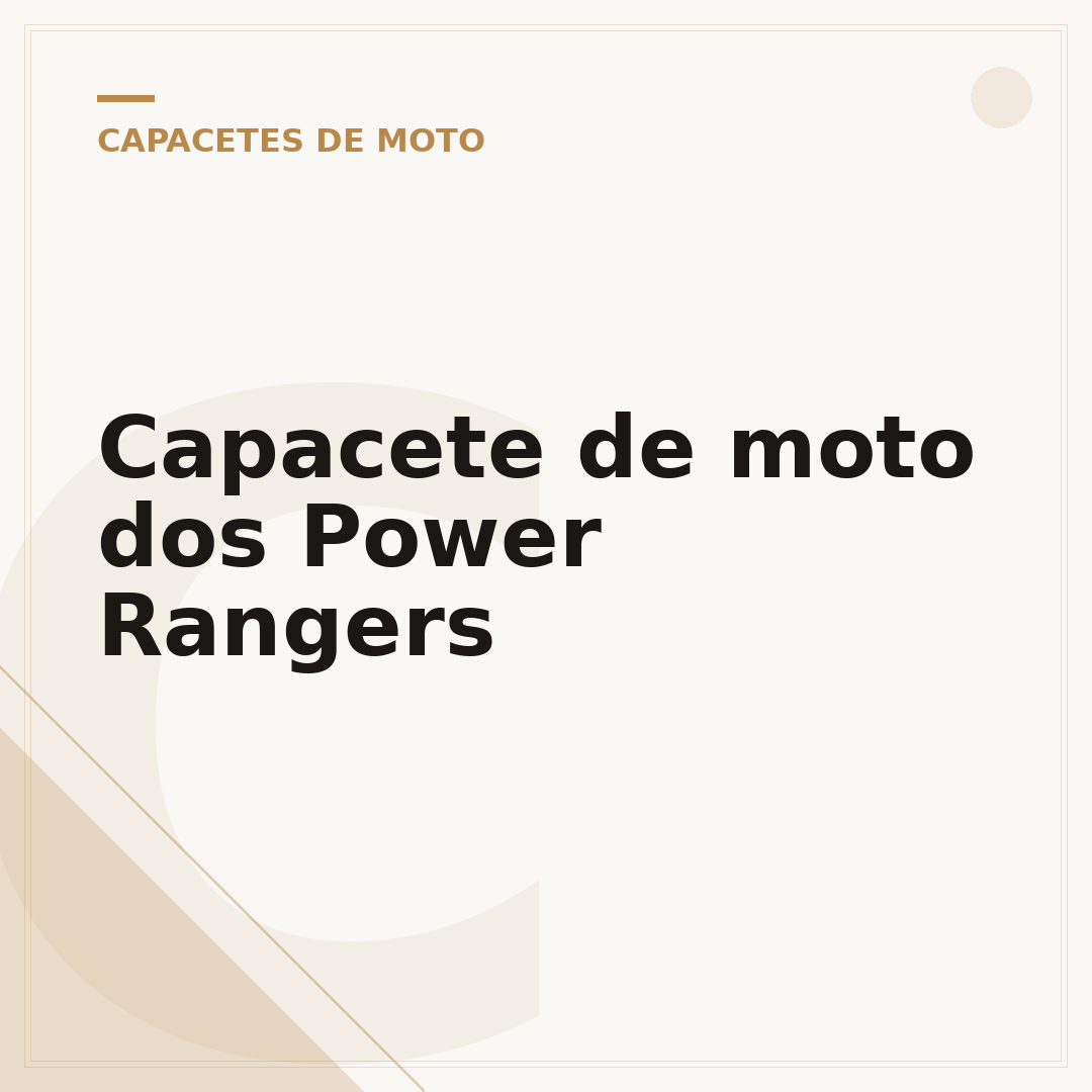 Capacete de moto dos Power Rangers