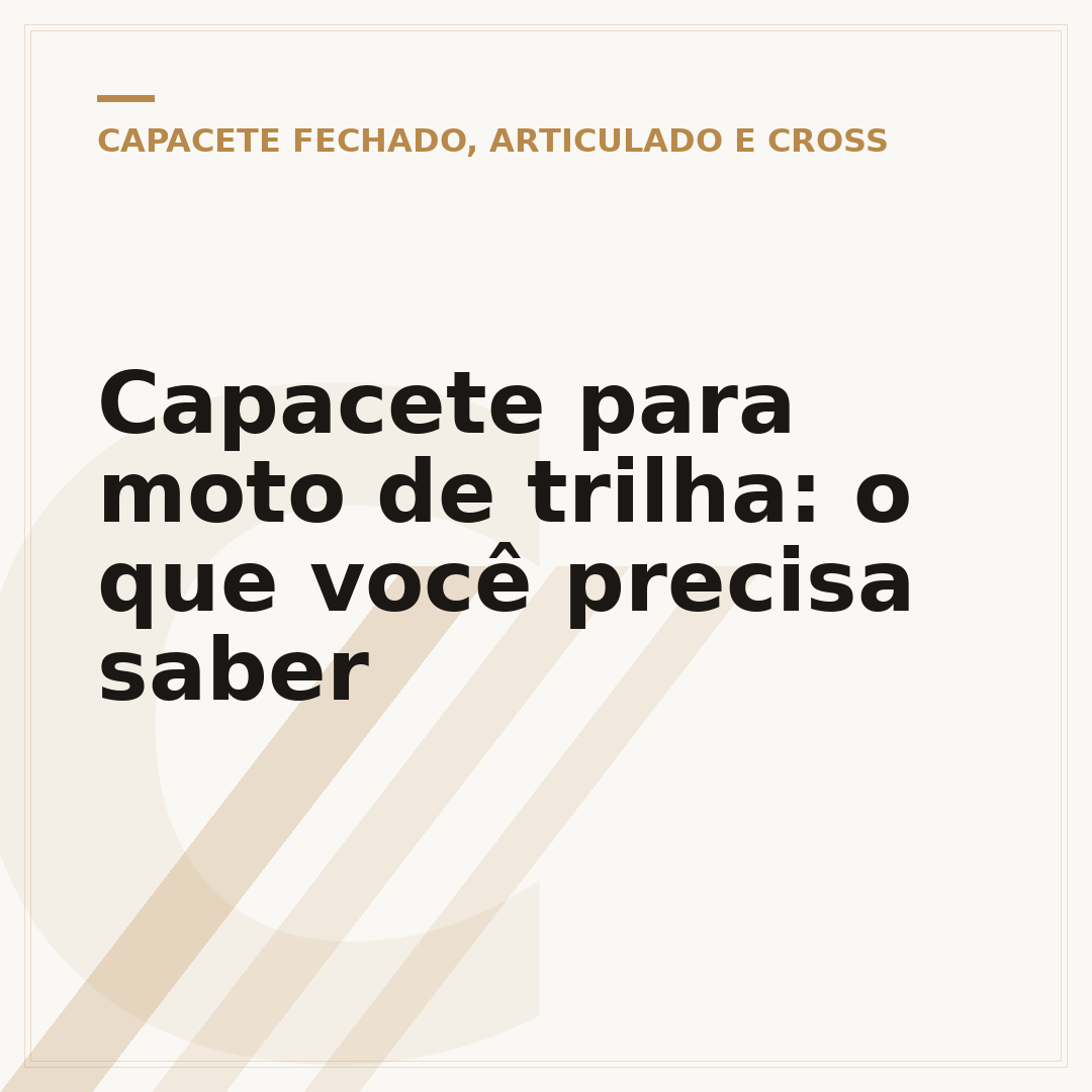 Capacete para moto de trilha: o que você precisa saber
